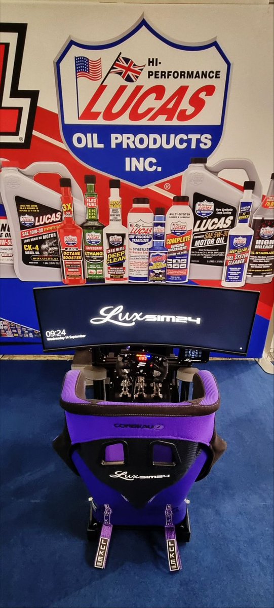 Come and Visit us at the Lucas Oil Stand Hall 9.1 Stand B90 for day 2 of the Automechanika Show #amf22 #racingsimulator #oil #lucasoil #racing #simracing #gaming #Simulation #esport