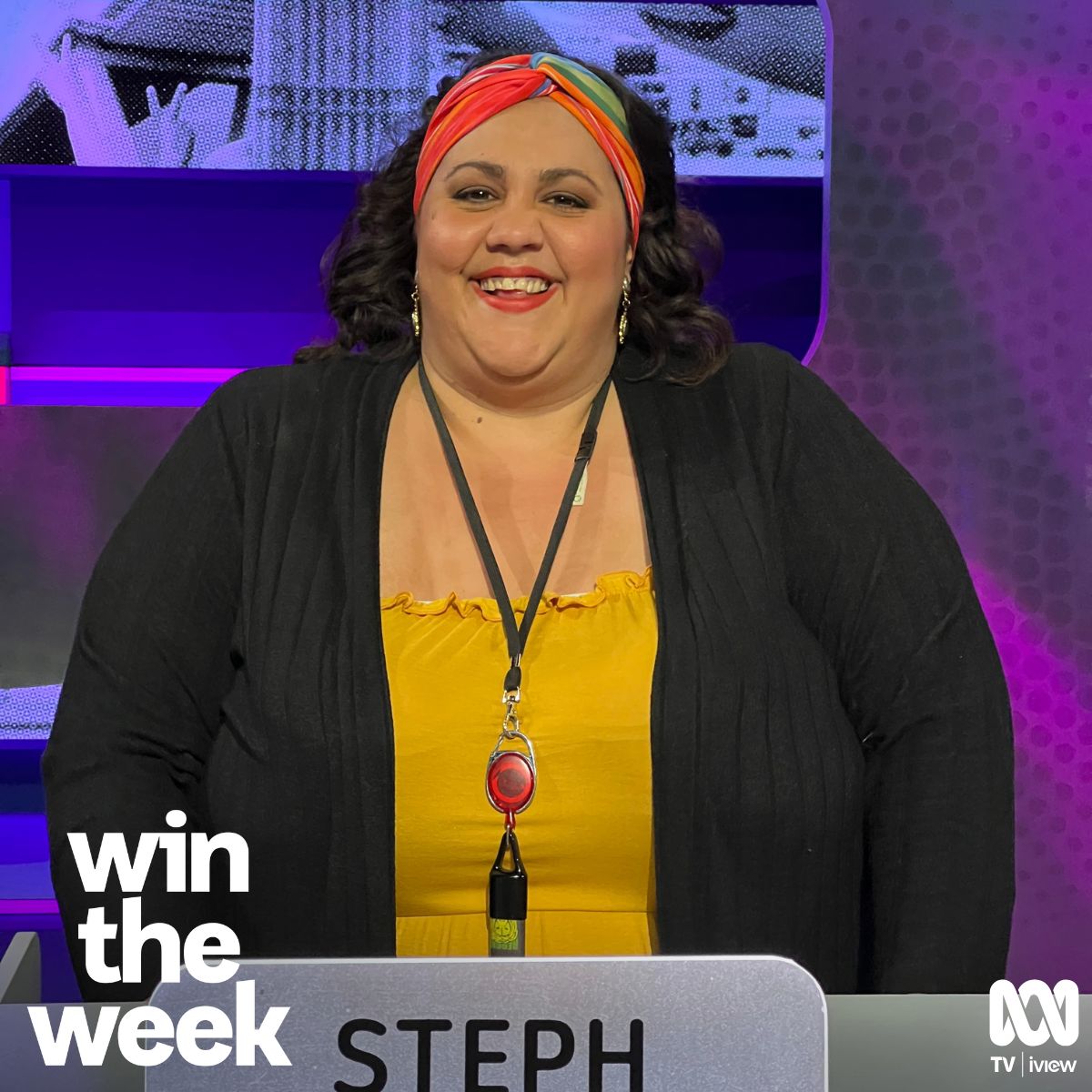 alistcomedy's tweet photo. Catch Steph Tisdell on Win the Week 9:30pm on ABC or catch up any time on ABC iView!
#wintheweek https://t.co/wGswDvpt08