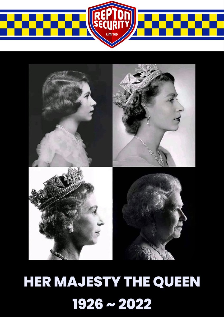 ReptonSLtd's tweet photo. Her Majesty The Queen
1926 ~ 2022
#queenelizabeth #royalfamily #britishroyalfamily #royals #britishroyals #uk #platinumyear #theroyalfamily #yearsofglory #gloriousyears #windsor #england #royalty #queenofengland #restinpeace https://t.co/u3jyeb9J4B