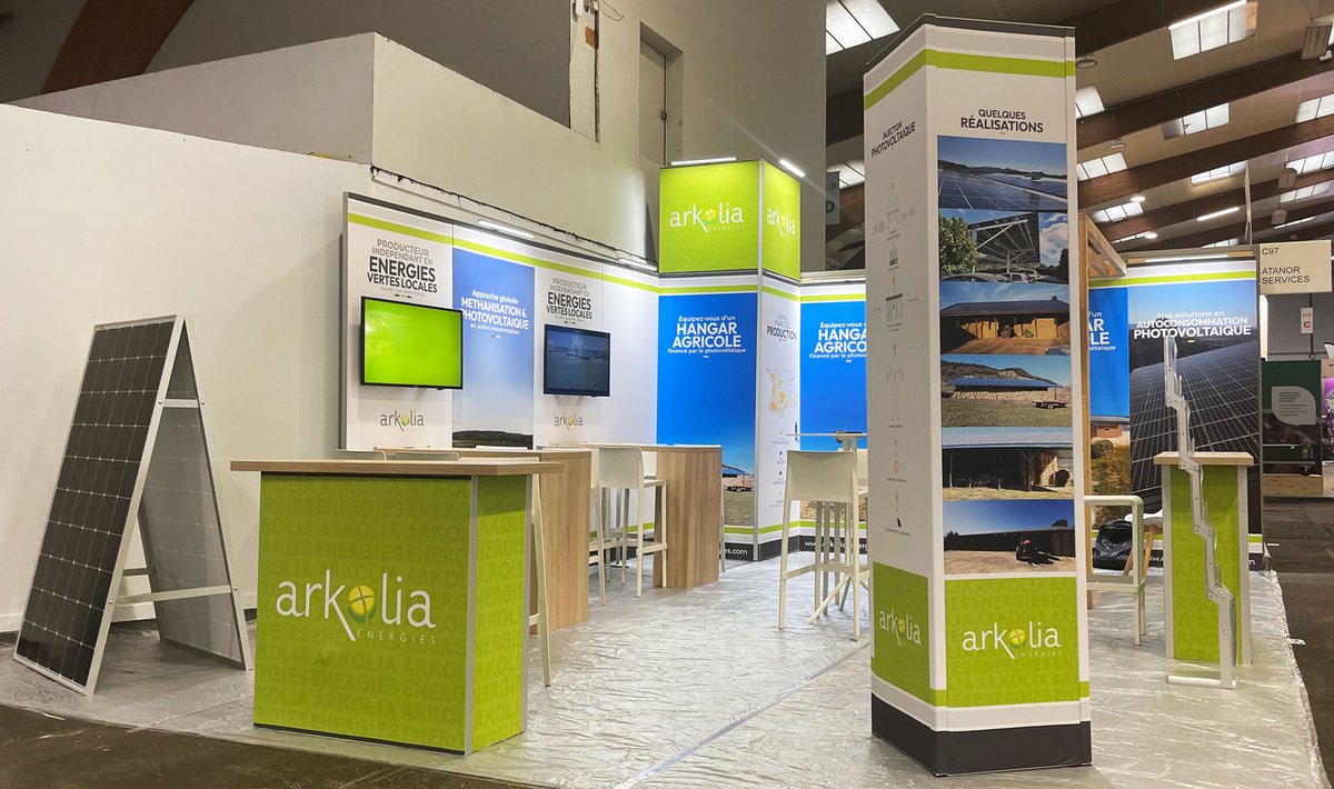 adequatexpo's tweet photo. 𝙱𝚁𝙴𝙸𝚉𝙷 𝙴𝙾 𝙼𝙰 𝙱𝚁𝙾 !
C’est avec plaisir qu’on accompagne #Arkolia et #Engie sur le #salon international de l’élevage #Spacerennes. Toujours une bonne occasion de retrouver notre Bretagne !
#stand #RSE #fabricationfrançaise #madeinfrance #imprimvert #zérodéchet https://t.co/2VPalQW8vX
