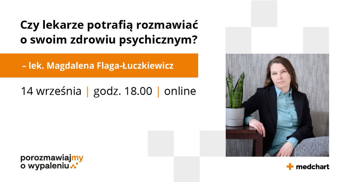 medchartpl's tweet photo. Już dziś o 18:00 startujemy z pierwszym podcastem cyklu „Porozmawiajmy o wypaleniu”. Poniżej link do transmisji YouTube. Zapraszamy do udziału i zadawania pytań!

https://t.co/LUxDGdiMt2 https://t.co/evcg2W8o04