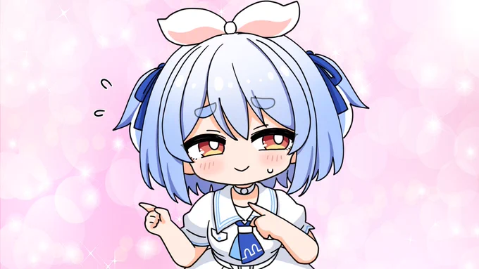 お姉さんと一緒に「ゆびをふる」をして恥ずかしすぎて大爆発してしまうぺこら【フルver】ぺこらーと 