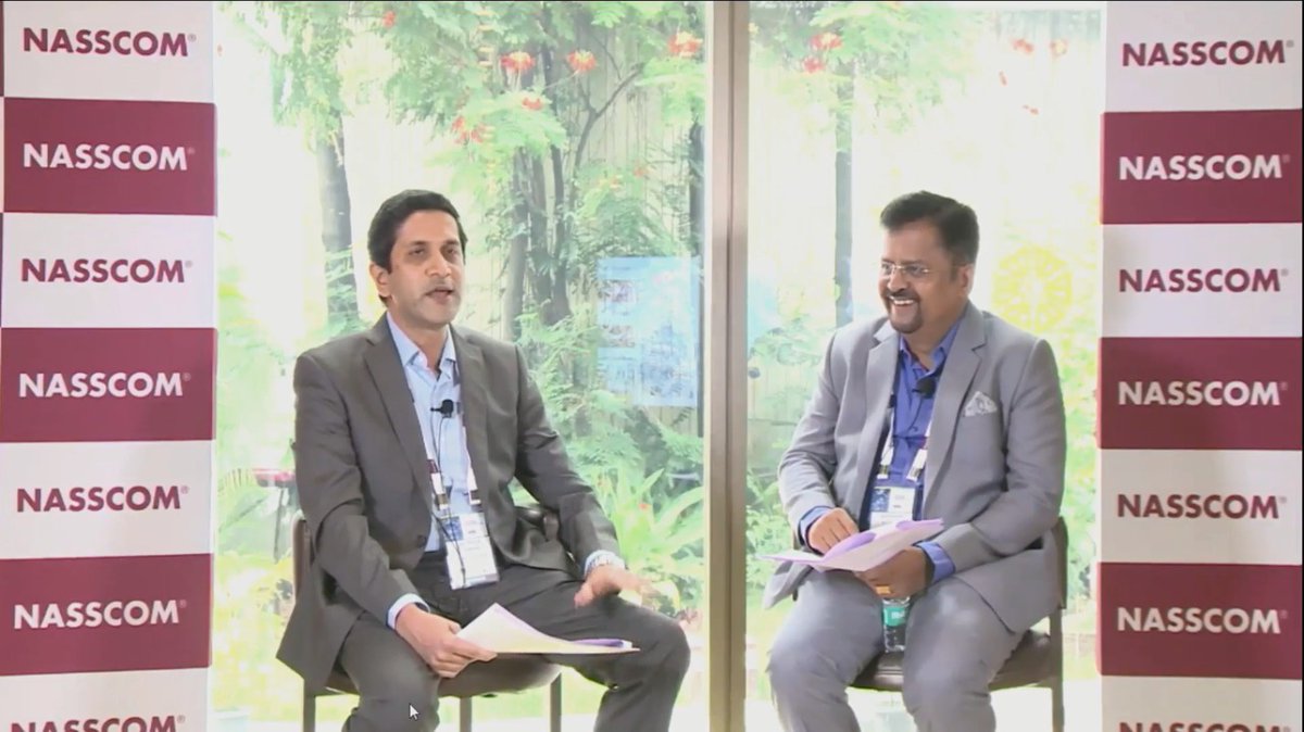 NasscomEvents's tweet photo. Catch our Sutradhars for this afternoon, Savyasachi Srinivas & Karthikeyan Natarajan discuss today's lineup of sessions & discuss how @nasscom encourages deep tech companies to invest in R&D to be global research companies.
Only for our #virtual audience! #nasscomES
#bengaluru https://t.co/yq5nh24qb0
