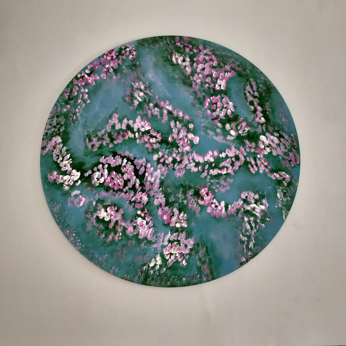 GitikaArt's tweet photo. Flower Power ❤️❤️❤️❤️❤️ Pink flowers symbolises happiness and gentleness
16" Diameter. Acrylic on board
#painting #acrylicpainting #acrylicpaintings #flowerpainting #art #impressionism #artforsale #womenentrepreneurs #painting #floralpainting #originalart #Gitika #gitikasingh https://t.co/tKwhAGKqci