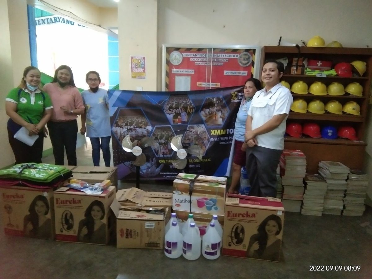 XMAI_Token's tweet photo. at Constantino Elementary School in Valenzuela City, in this way students will be more comfortable while studying cause education is one thing that no one can take away from you. As the XMAI Token family, we would like to thank our member for her kindness and wish her good luck. https://t.co/riWw2cMyiQ