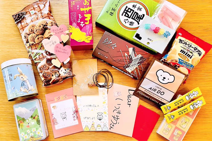 原宿イベントのプレゼントたち🎁✨

美味しいものたくさんで…!少しずついただきました、ありがとうございます☺️ 