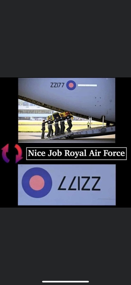 Meant to be <a href="/RoyalAirForce/">Royal Air Force</a> 

Great job yesterday bringing Her Majesty home. 

All the 3 Services doing the Queen proud and rightfully so 🫡 🇬🇧#QueenElizabeth