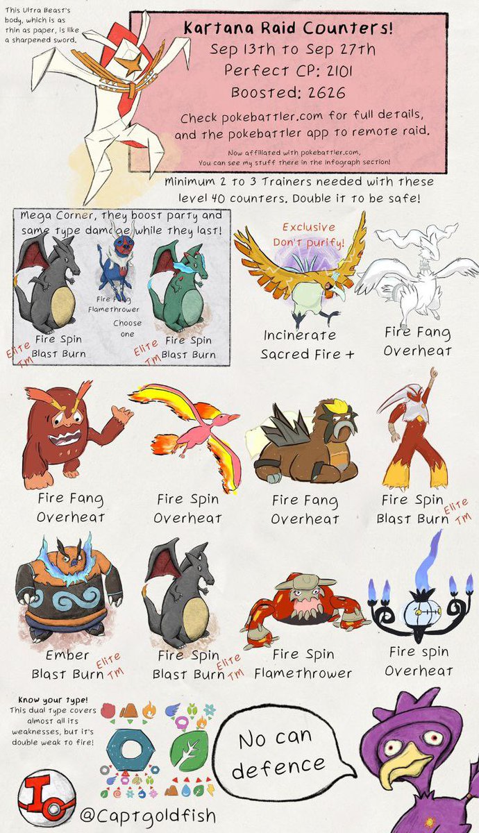 PokemonGOAppMY's tweet photo. Reminder!
Raid Hour in 1 hour! Get Your Fire type pokemon ready.
Dont forget to MEGA evolve Fire Type!
#pokemongomalaysia #pogoMY https://t.co/iwIQHPKtyt