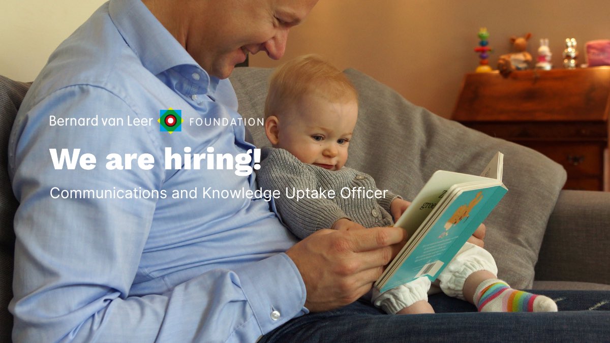 vanleerfdn's tweet photo. 📣We are #hiring!
Join our team as a Commutations and Knowledge Uptake Officer!

We are seeking a creative and caring all -round #communications professional to help us amplify why the #earlyyears matter.

If you think you are a good fit, apply by 21 Sept.
https://t.co/It3IqyTnPP https://t.co/2zERU5XszZ