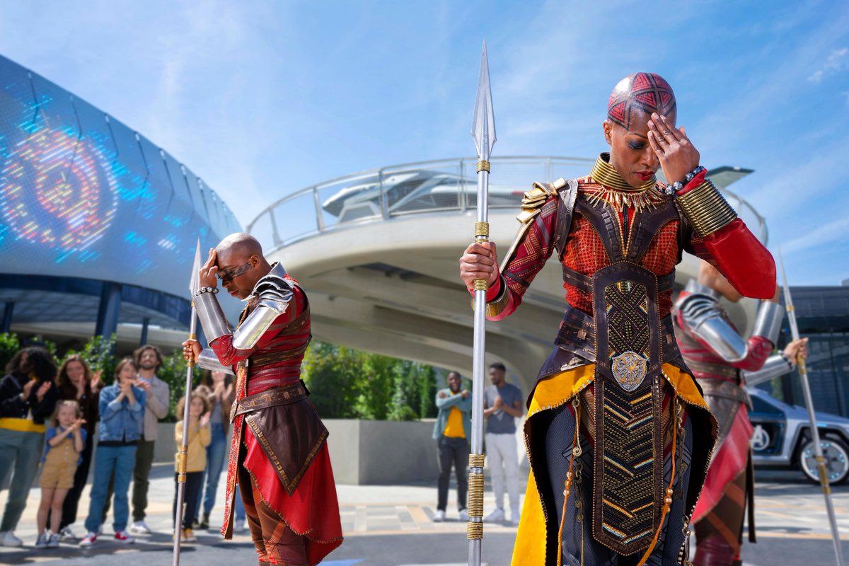 DisneylandParis's tweet photo. Rejoignez les rangs des Dora Milaje et entraînez-vous aux côtés de la Générale Okoye. Wakanda Forever ! 
#AvengersCampusParis https://t.co/kHcvSoDL3T