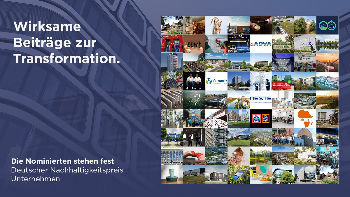 _DNP_'s tweet photo. Die Nominierten des Deutschen #Nachhaltigkeitspreis|es Unternehmen stehen fest! Sie konnten die Assessmentteams rund um @pwc_de, @strategyand und @sustainament_de von ihrem Transformationspotenzial überzeugen. Glückwunsch! #DNP15
Zu allen Nominierten ➡️ https://t.co/Oi3bcmOhhS https://t.co/d2uVHaMHjE