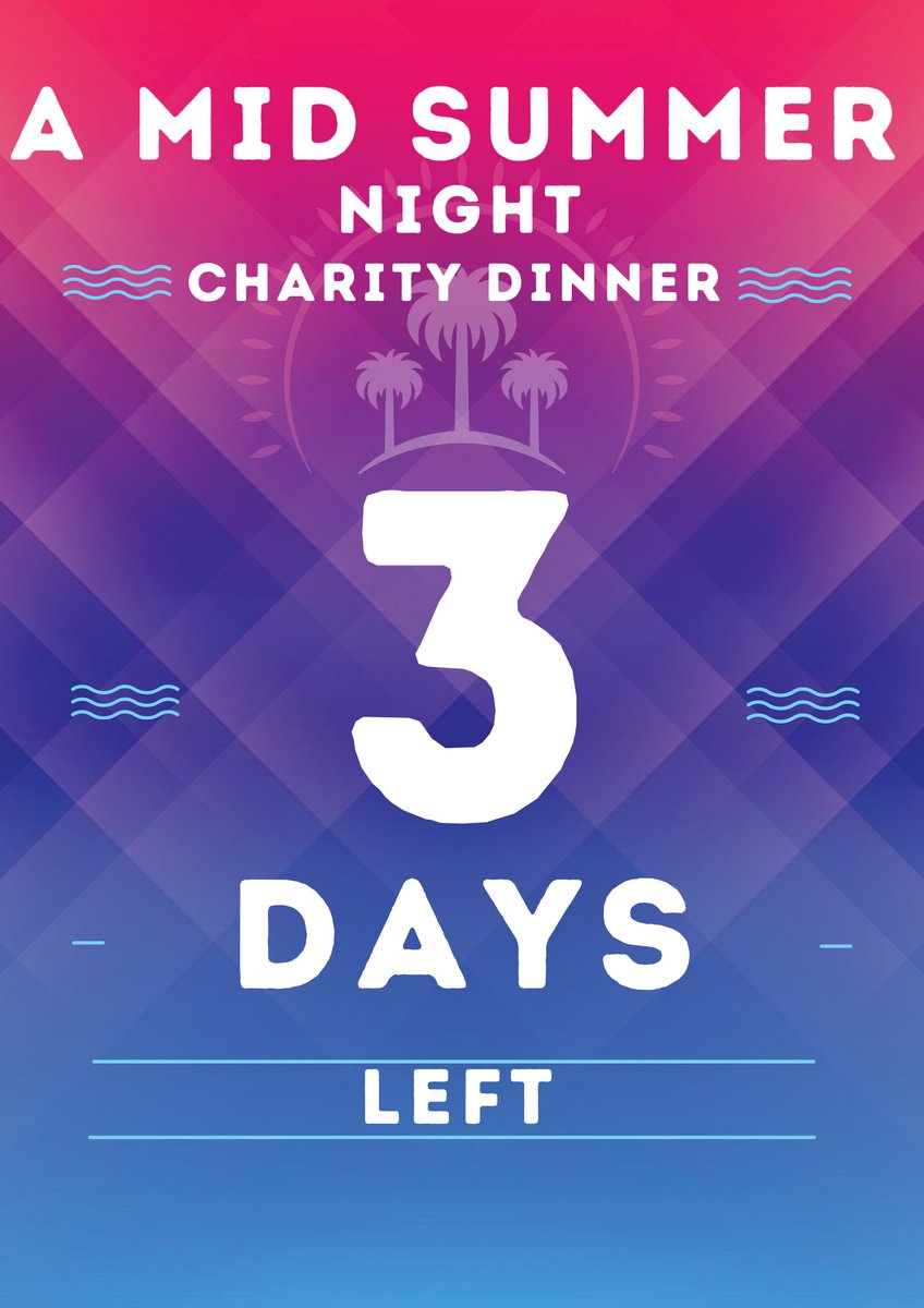 We are entering the last 3 days of the long anticipated wait for our MID Summer Night Charity Dinner, who's excited?

This post is powered by FasterBritain

#MIDSummerNight22