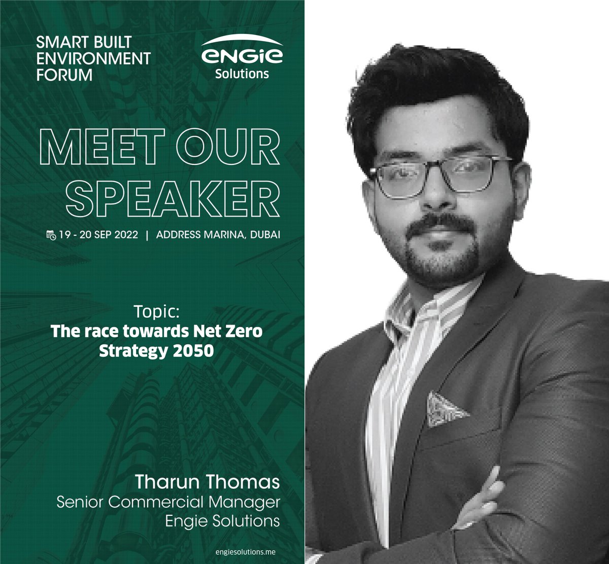 ESMiddleEast's tweet photo. Join Tharun Thomas, Sn. Commercial Manager, ES UAE, who will be speaking at the 3rd edition of the #SBEF by Community Management today!

Limited seats are available, register NOW to reserve your spot: https://t.co/XOR3WdeZJ0

🗓️ 19-20 Sept 2022 📍Address Dubai Marina, Dubai, UAE https://t.co/PaH8F0nKwI
