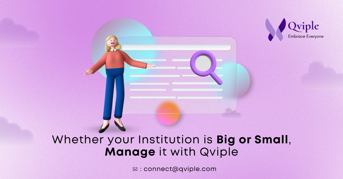 Qviple1's tweet photo. Whether you have a small or big #institution efficient #management of its processes leads to higher profits.💸
Find out more at👇
🔗 https://t.co/6kd7HeCyoJ
#qviple #embraceeveryone #education #instution #edtech #coaching #schoolmanagementsoftware #saas #Twitter #tweetme #india https://t.co/KnbcKCfBkM