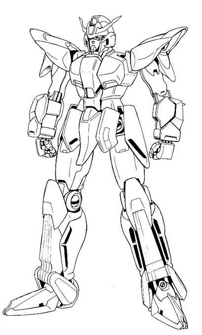 昔描いたハーピー型に変形するガンダム。これ描いた後にシードが放送され始め、レイダーガンダム出てきて驚いた。同じモチーフでもこんなに違うんだなって。玩具前提でシンプルに変形させる事を意識するきっかけになりました。 ちなみに画用紙にボールペンで描いた。それをスキャンしてパソコンで色塗 