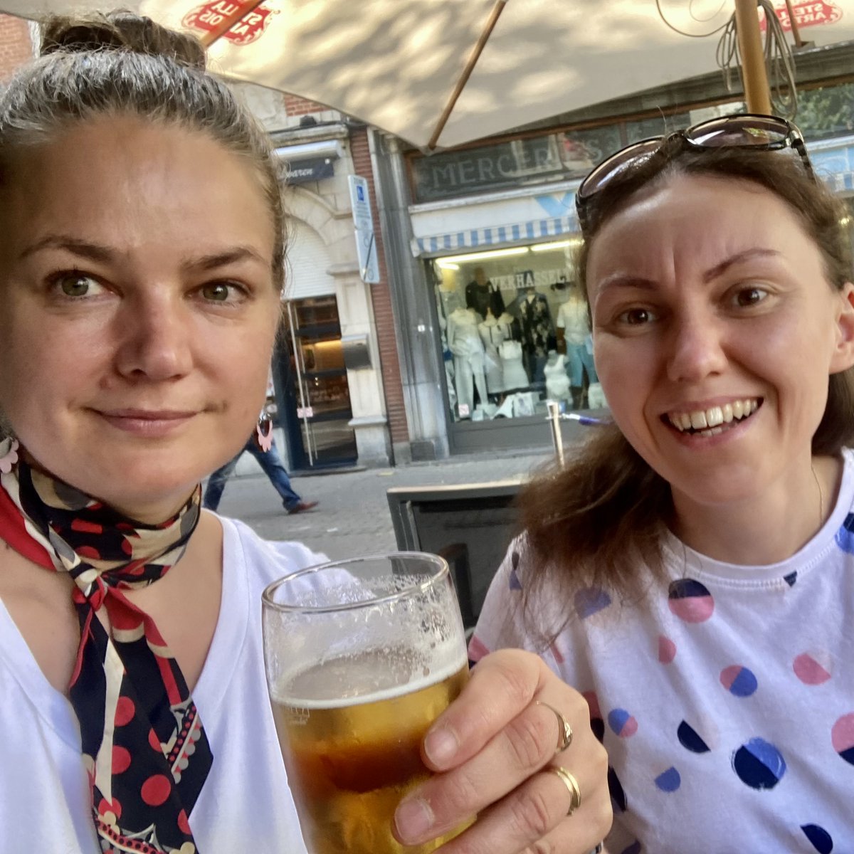 SWATNetProject's tweet image. What does look surprising in this picture? Not a glass of beer for sure as the picture was taken in Leuven🇧🇪 -&amp;gt; #SWATNetProject Coordinator @EmiliaKilpua and Project Manager @_Anastasiya_B finally met in person for the first time after 1 year of working together. COVID to blame.