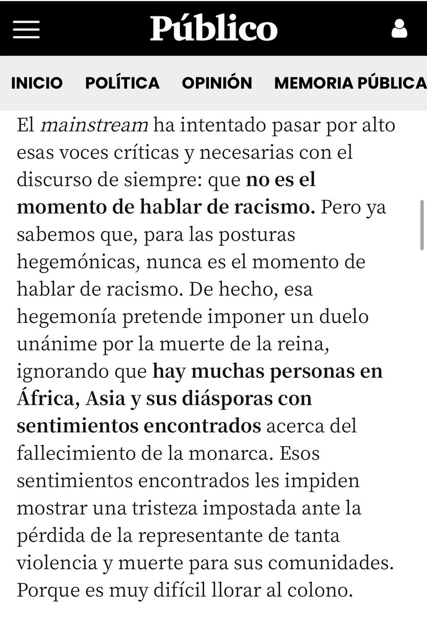 PaulaCaceres_1's tweet photo. Bravo por esta columna de Desirée Bela-Lobedde 👏🏾👏🏾👏🏾
#QueenElizabeth #Queen #IsabelIITheQueen #IsabelII
https://t.co/NtulVLZcMC https://t.co/ti51WePtSq