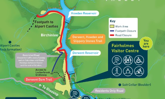 Aimhigh09's tweet photo. Road closed in #UpperDerwent (beyond #Ladybower). Believe @stwater have shut the road to all users, including walkers, on western side of Derwent res. & Howden Reservoirs from 12th (says for 3 months!) Also closed the bridleway down from Lockerbrook to 1/2 way along Derwent. https://t.co/qety2F4exZ