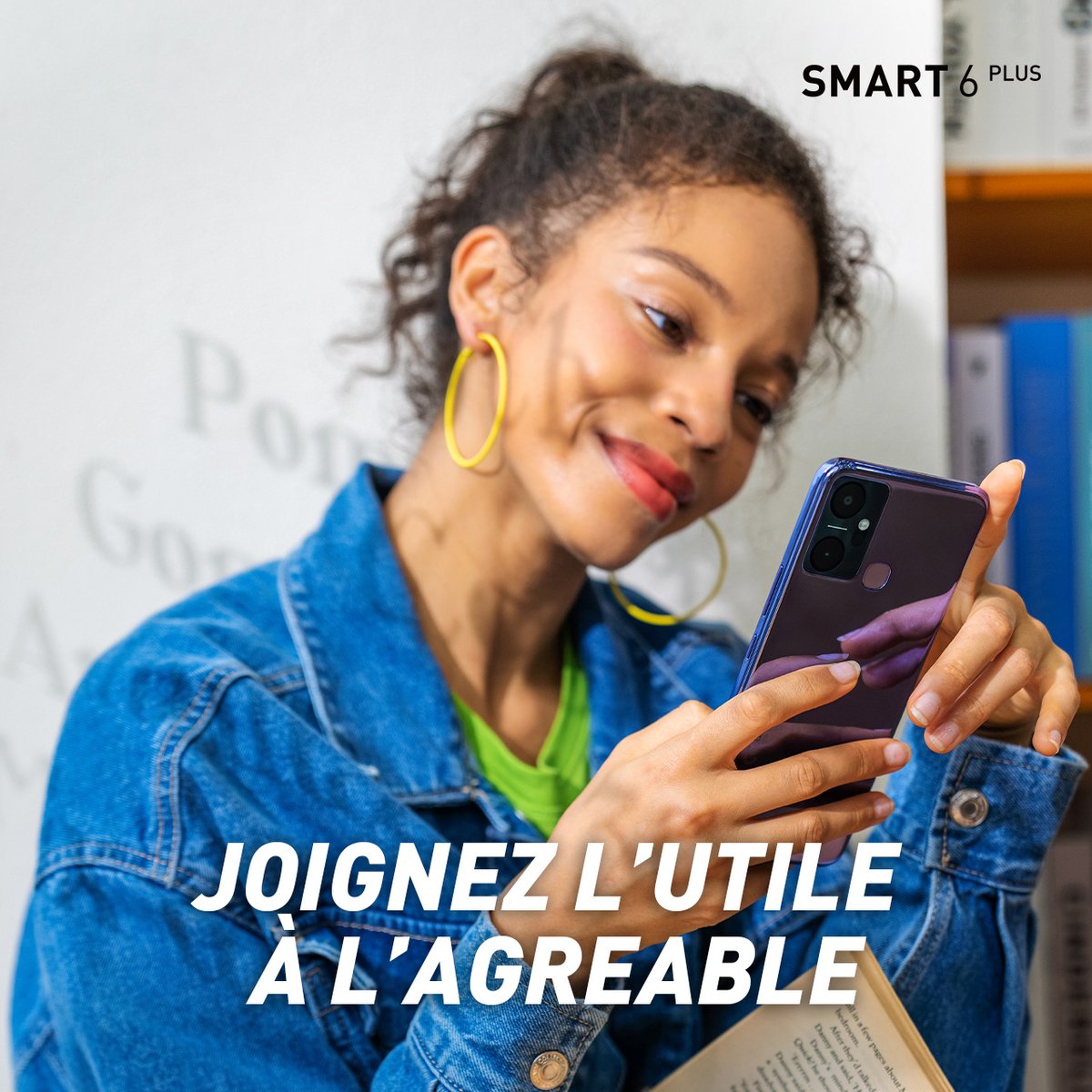 InfinixTg's tweet photo. Le #smart6plus, c'est le Plus avec lequel grâce à un usage simple vous joignez l'utile à l'agréable. 
La gamme des Smart est toujours disponible sur le marché et dans tous nos points de vente. 
#InfinixMobileTG #Smart6 #Smart6plus https://t.co/B7JQzcp5dW