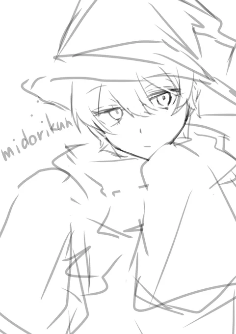 絵描く時間無かったのでラフです 😭
I didn't have time to draw, so This is a rough sketch sorry....😭 