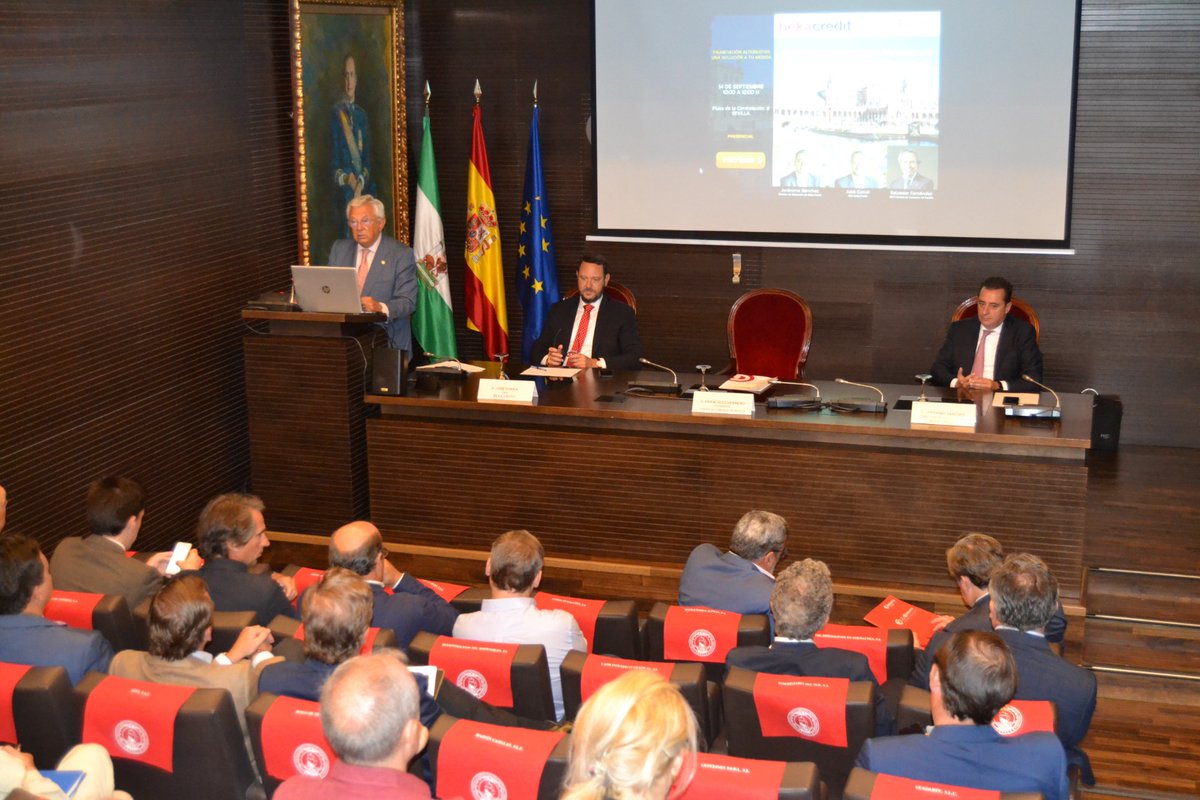 camaradesevilla's tweet photo. Hoy estamos abordando la #financiación alternativa a los bancos para las #pymes.
👉@BekaFinance traslada a los empresarios sevillanos, en un encuentro organizado por la @camaradesevilla, las soluciones de financiación alternativas, como complemento a la tradicional financiación. https://t.co/9c8z7sPIWE