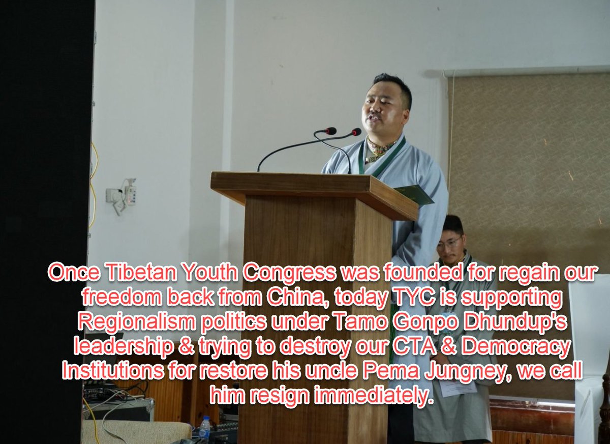 TibetPeople's tweet photo. @Sonsnow6 Many #TYC #RTYC claiming champion on #Democracy, voicing for them, but today they silently watching or supporting those #Khampa (#Dotoe & Choegue) Chitues & other #NGOs like #TWA #RTWA #SFT & #NDPT, who want to destroy our #CTA, WHY?
#FreeTibet #DalaiLama #TPiE #ChushiGangdruk https://t.co/groyy0RBos