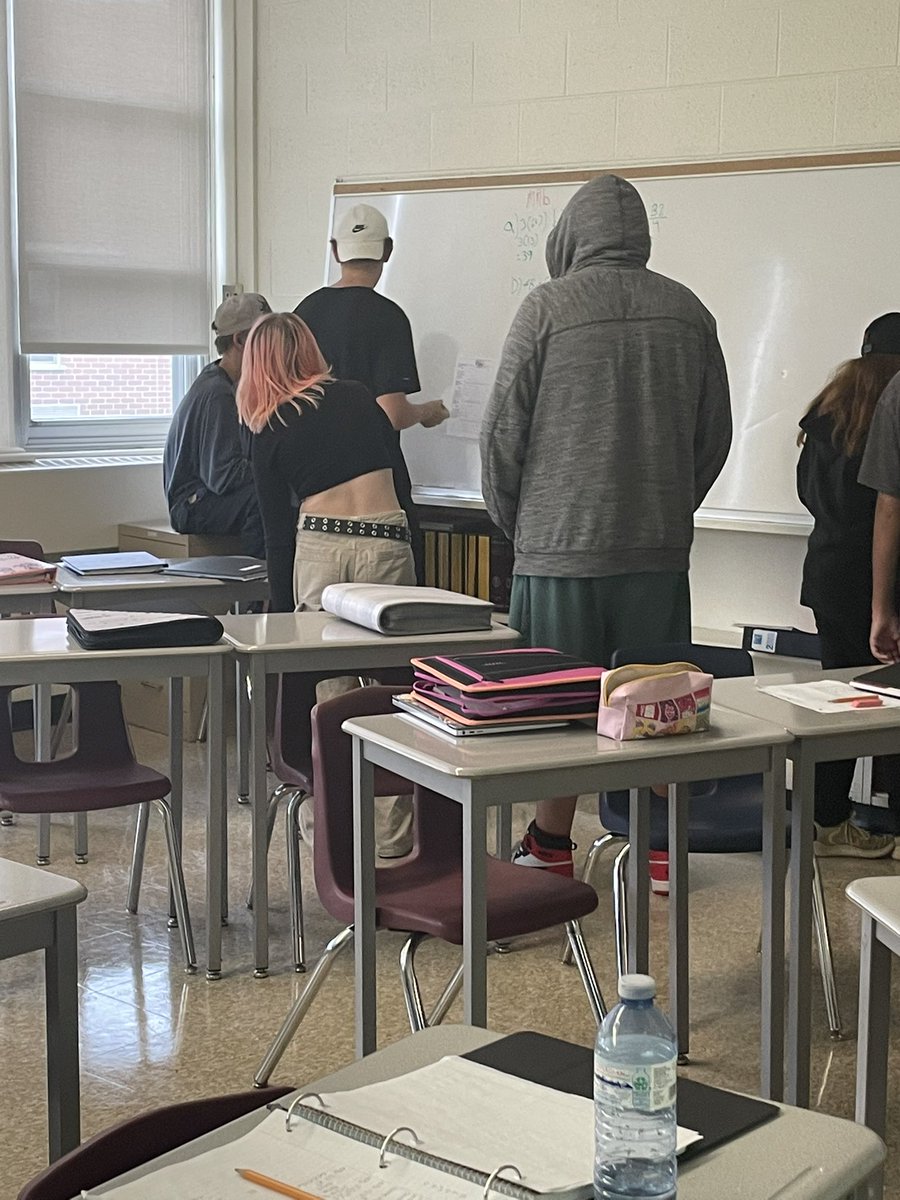 Ms_Hearns's tweet photo. #MTH1W students at @eastside_ravens @HPEschools have been using their #VNPS in random groups to learn and consolidate skills. Asked for feedback today and it was almost unanimous “Random Groups are the best part of class”, “I like working with new people” #thinkingclassroom https://t.co/4LkyvsizY1