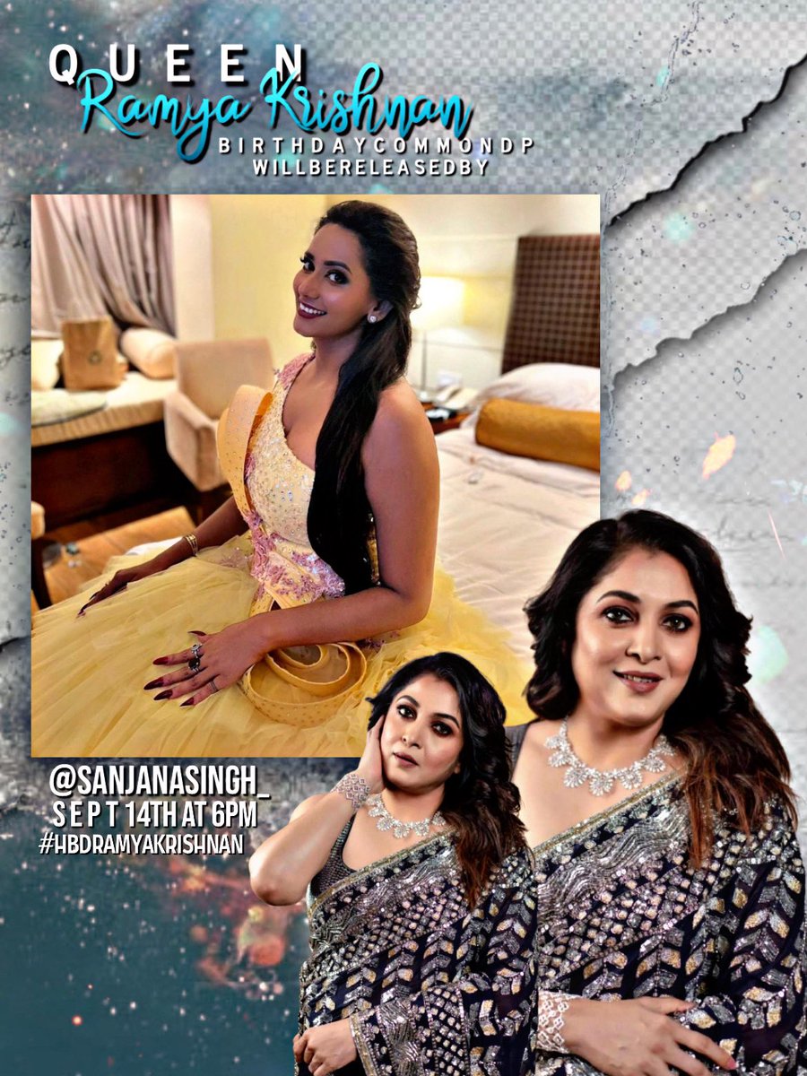 AbiRmyakrishnan's tweet photo. 𝑸𝒖𝒆𝒆𝒏 @meramyakrishnan Birthday CDP will be released by @SanjanaSingh_ 🤍 #HBDRamyakrishnan https://t.co/WhsqTwoBRQ