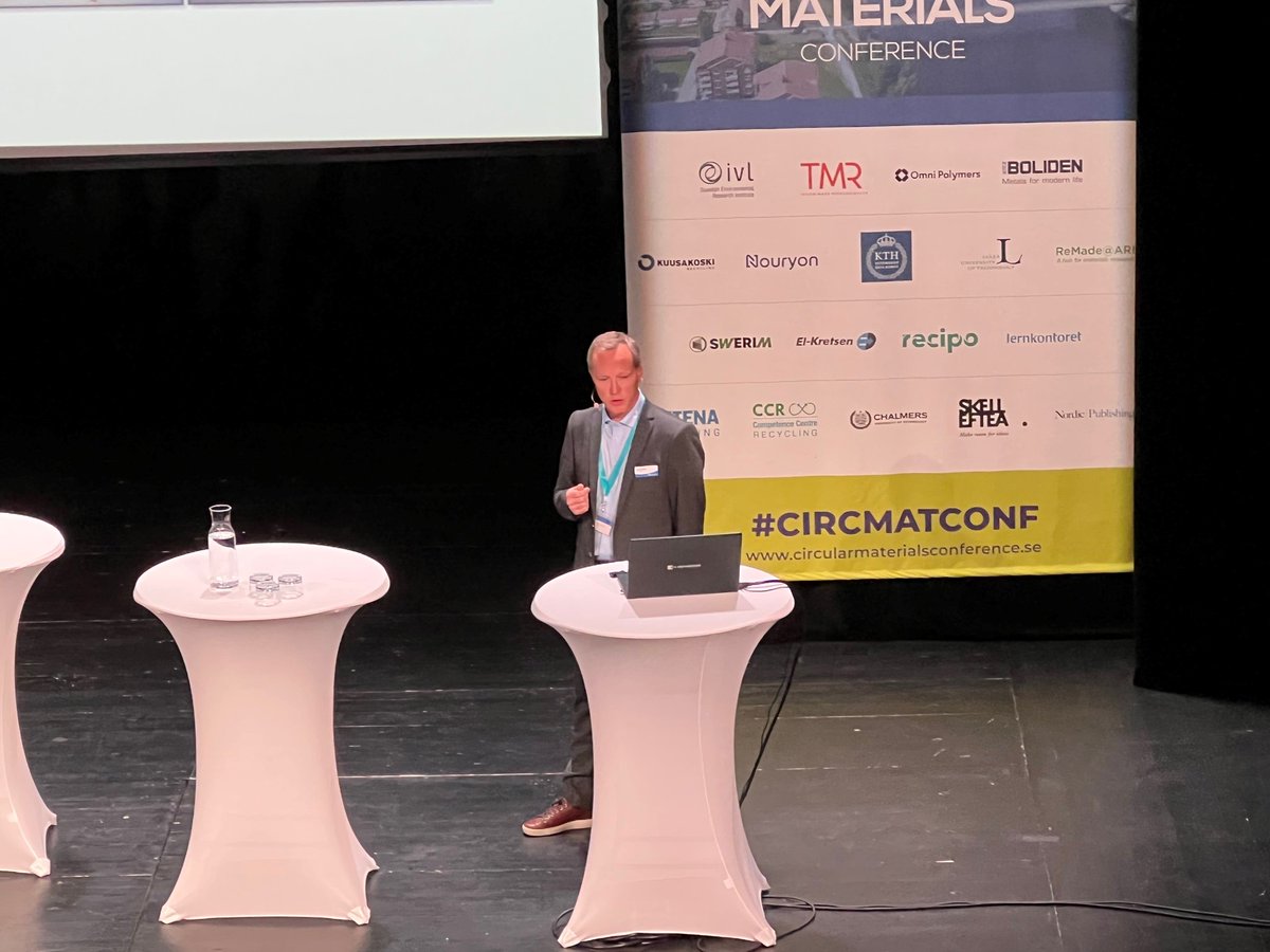 Kuusakoski Recycling’s role within circular economy
Olov Boman, CEO Kuusakoski Sverige AB

#CircMatConf