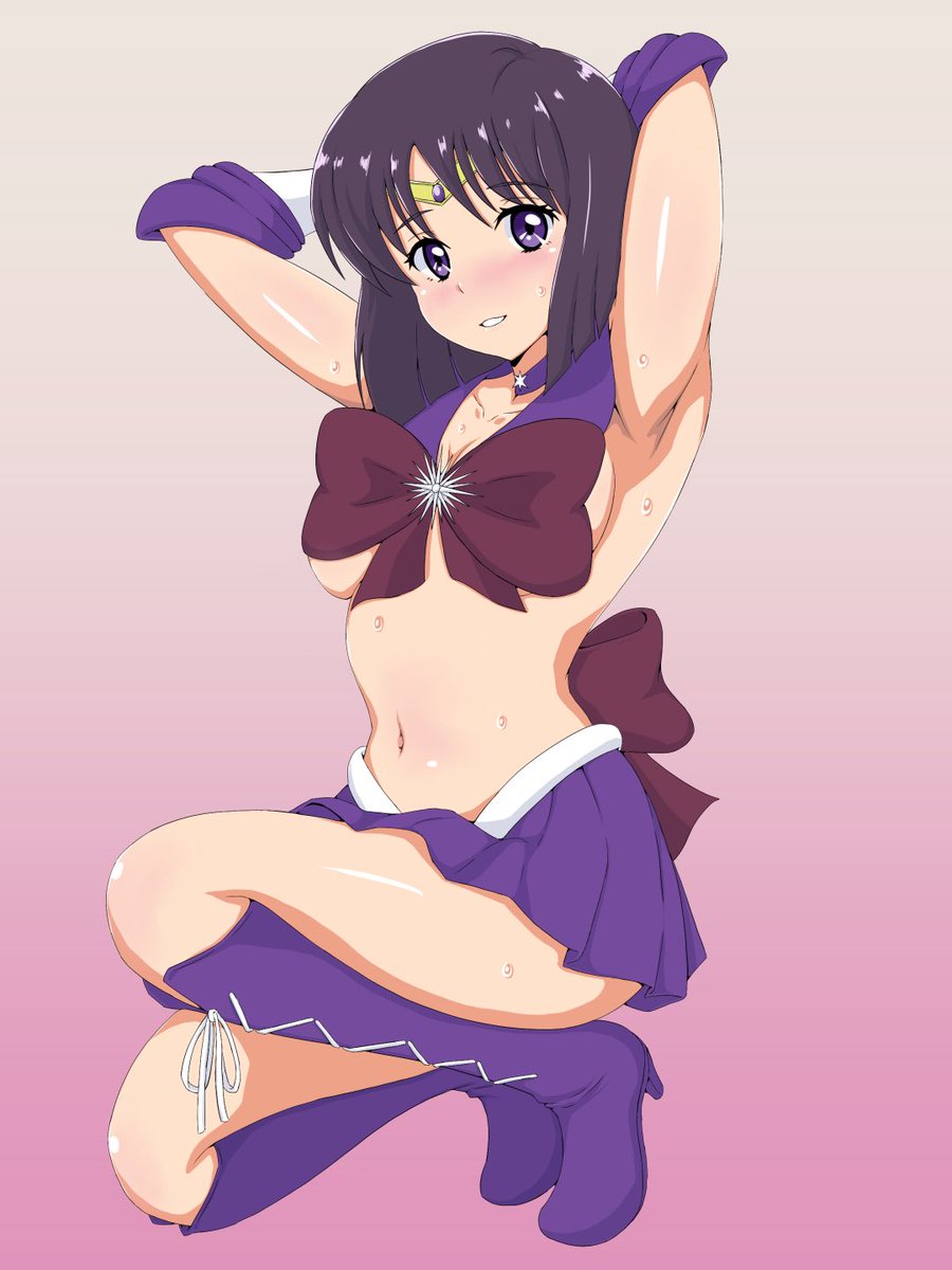 pixivでリクエスト頂いていたセーラーサターンの納品完了しましたー。改造スーツ差分あり(*'꒳`*) 