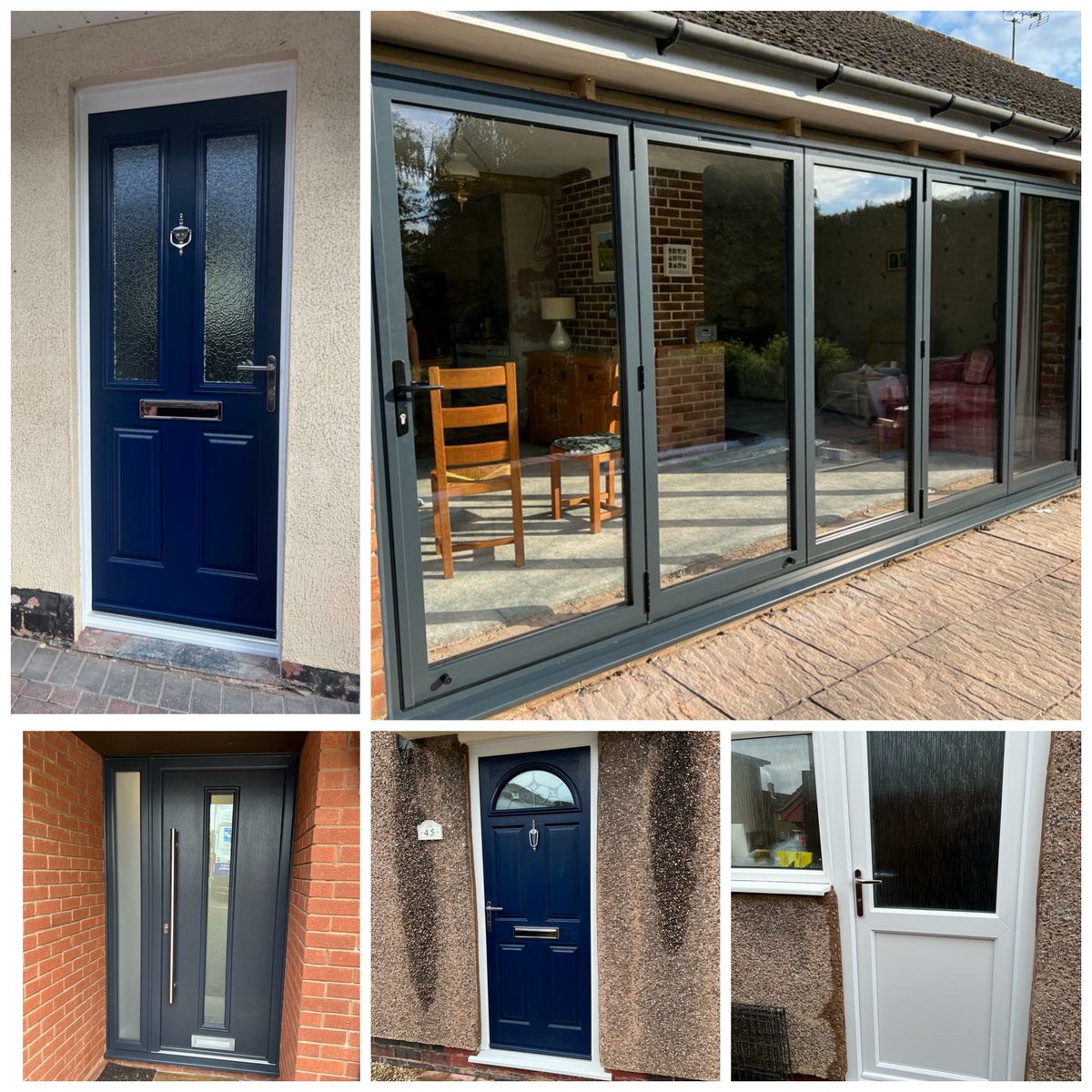 Here are a few examples of our work from last week.... Aluminium Bi-folds, Composite front door's and UPVC back door's
 
If you are looking for new windows and doors, commercial or residential you can contact us by email sales@twshq.com or call us on 01562 822 855