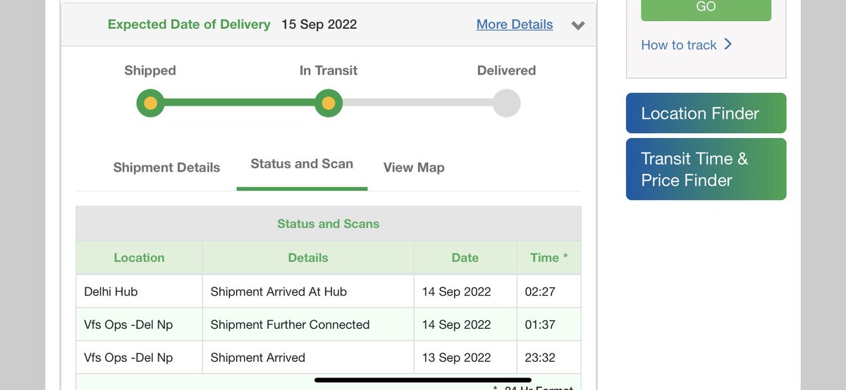 manishjaichanda's tweet photo. @harleenkaur0922 @BlueDartCares @BlueDart_ The status has not changed since last 12 hours and i am really worried about the courier reaching on time, this has taken months of planning and a lot of booking money which will go in waste if it doesn’t get delivered in few hours from now :’( https://t.co/BCFEWTYmS2