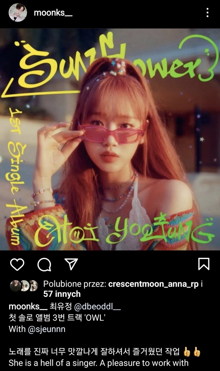 lovinxlivin's tweet photo. Moon co-composed song OWL from Choi Yoo Jung's album #MoonKim https://t.co/rvPzJ1dLDj https://t.co/gWTaNx9y3J