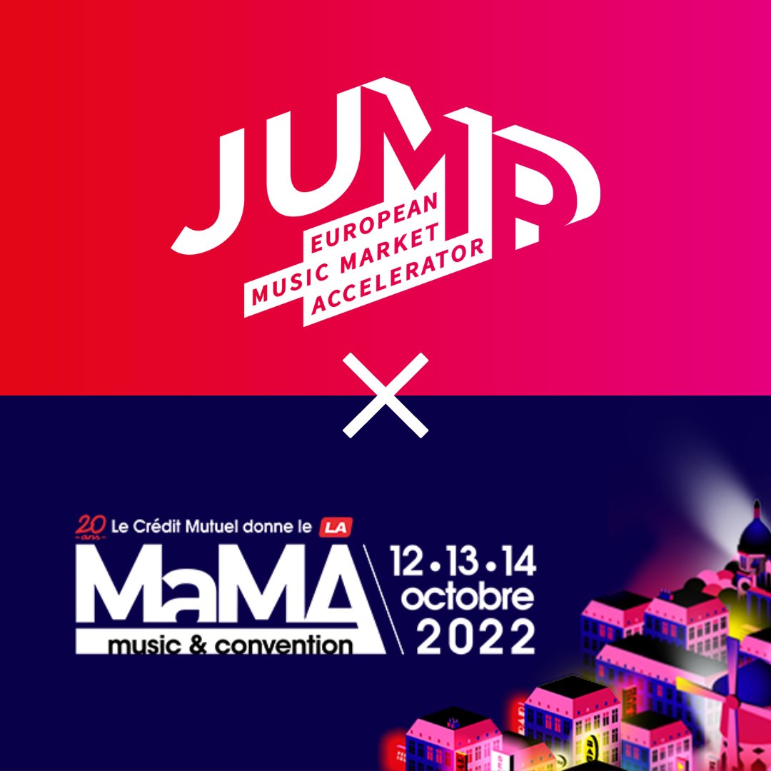 JUMP - European Music Market Accelerator (@jumpmusicmarket) on Twitter photo ๐ฃ Annoucement! JUMP will be present at <a href="/MaMAevent/">MaMA Music & Convention</a> the 12th, 13th and 14th of October !
๐ Corner JUMP | <a href="/LeTrianonParis/">Le Trianon</a>, Paris, 10h-17h30
๐ Cocktail JUMP | Thursday, 13th of October, 18h | Le Trianon
One last chance to discover some game-changing projects in music.๐ซ ๐ฃ Annoucement! JUMP will be present at <a href="/MaMAevent/">MaMA Music & Convention</a> the 12th, 13th and 14th of October !
๐ Corner JUMP | <a href="/LeTrianonParis/">Le Trianon</a>, Paris, 10h-17h30
๐ Cocktail JUMP | Thursday, 13th of October, 18h | Le Trianon
One last chance to discover some game-changing projects in music.๐ซ