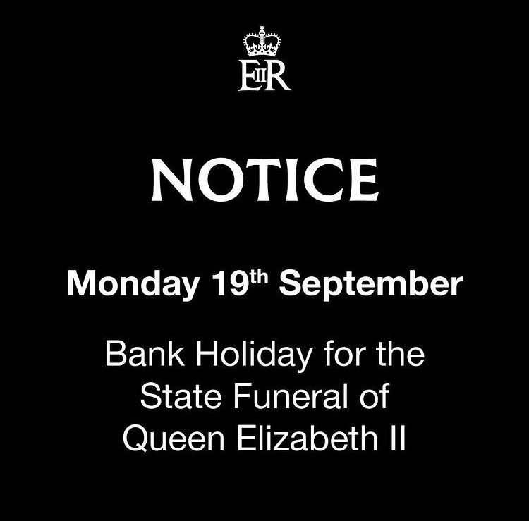 BartonJonesPkg's tweet photo. Please be advised Barton Jones Packaging will be closed on Monday 19th September.

Deliveries &amp; manufacturing shall resume on Tuesday 20th. https://t.co/qnXcO6tZzt