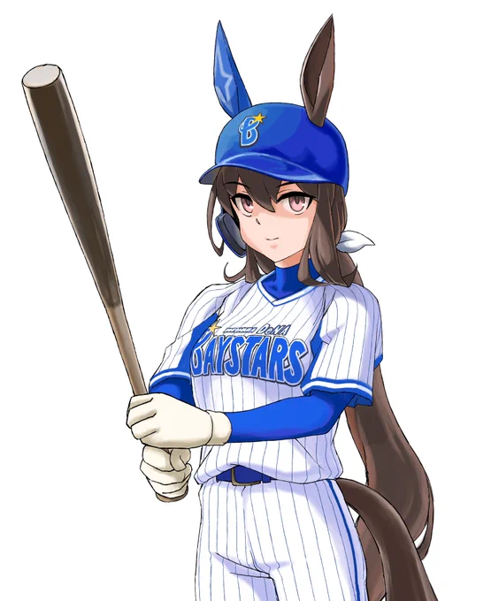 白い流れ星 大きく舞い上げろ冴えたホームラン 見せてよアヤベ#ウマ娘 