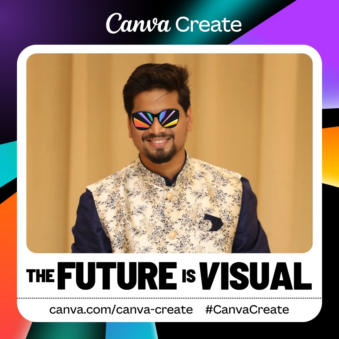 rohitvyavahare2's tweet photo. Listen up folks! #TheFutureIsVisual I'm really excited to tune in to #CanvaCreate today. It seems to be a promising event and I think @canva will deliver 😄 https://t.co/bwYW6vZHTJ