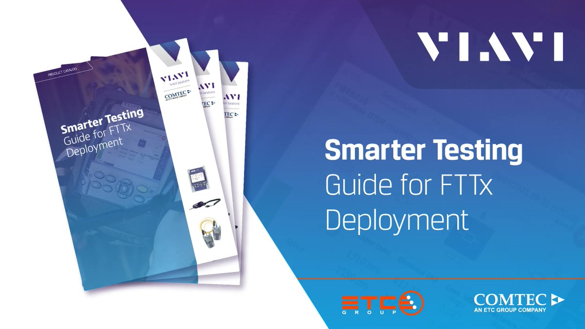 netceeduk's tweet image. Be smarter with your testing with this VIAVI Solutions guide for FTTx Deployment!

➡ buff.ly/3DlbB7e

#VIAVI #SmarterTesting #FTTx