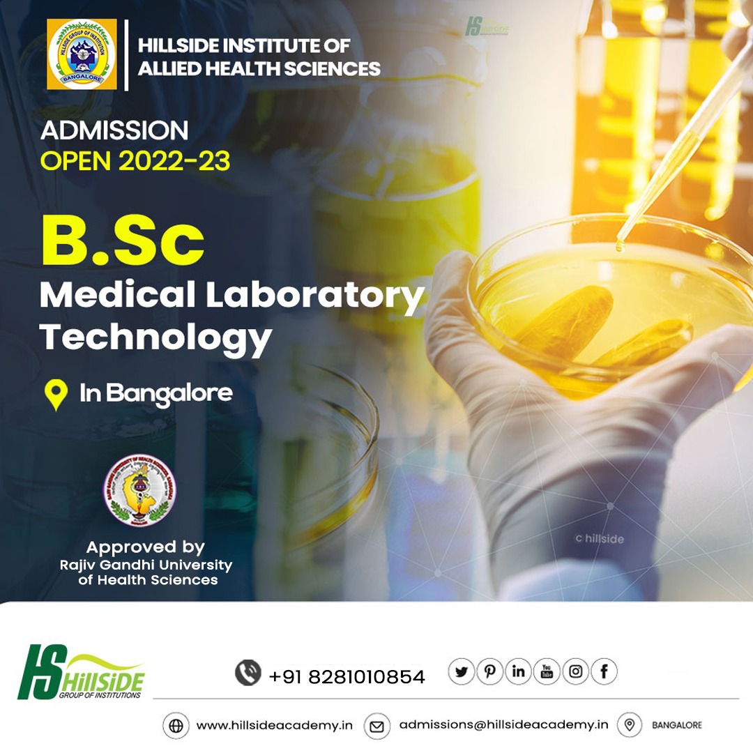 HillsideAllied's tweet photo. The graduates of BSc MLT degree programs have a huge scope of securing a career in various fields after the completion of the course. Call us now to reserve your seat for the next academic year!
.
.
Apply Now! https://t.co/IE0bkgMikY
.
.
📞Call us:+91 8281010854
.
.
#Paramedical https://t.co/O7lkpm1h3p