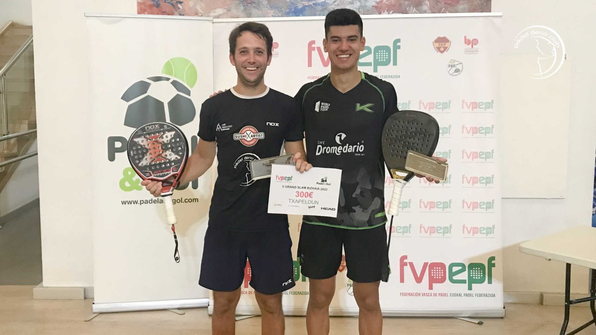 padelderioclub's tweet photo. ⌛ Adriana Barrena y Gonzalo Franco &amp; Pablo Cuesta, campeones🏆🏆🏆 en categoría 💎#WPTNextSapphire de la 2ª prueba del Grand Slam Bizkaia, con Cristina González y Joseba Diego como subcampeones🥈🥈
¡Felicitaciones campeones!👏 https://t.co/KB8ctpnVsq