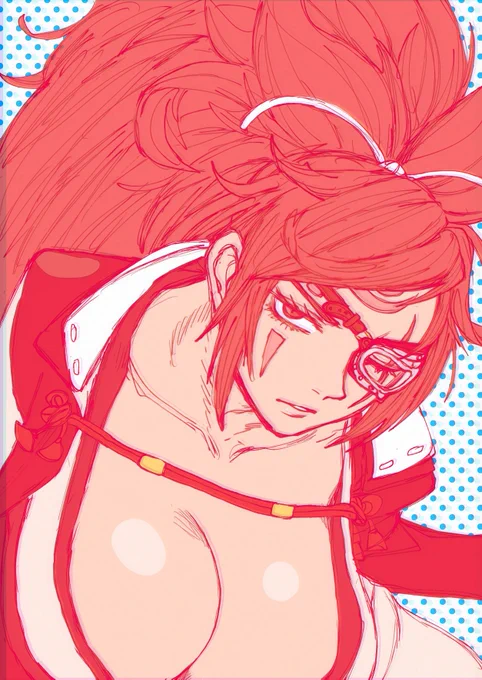 梅喧描きました。シンプル。#GGST 