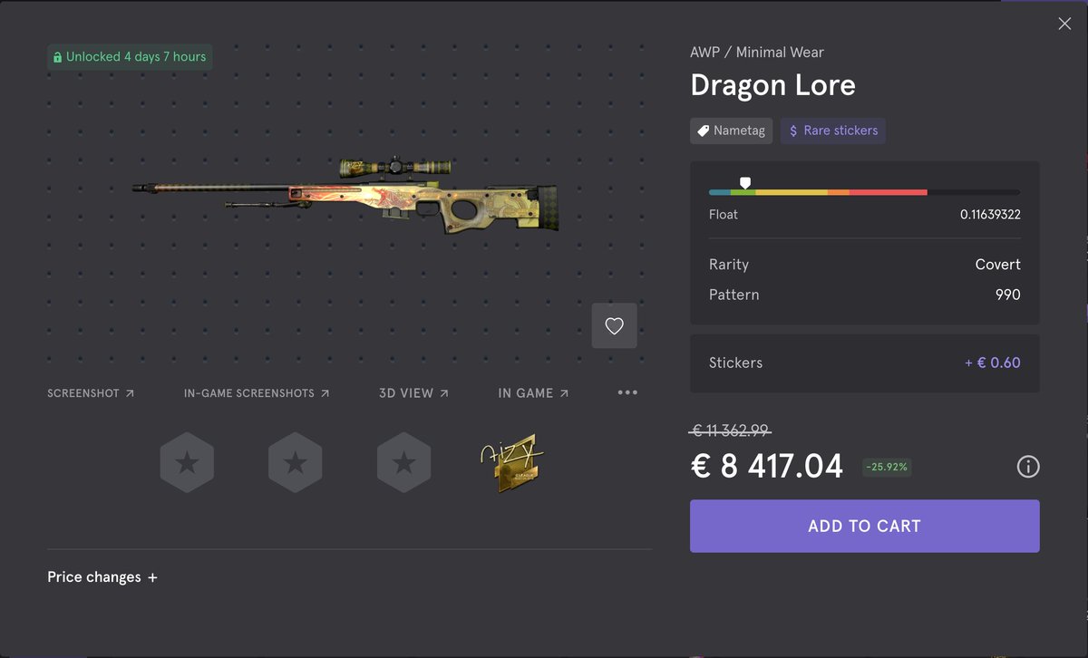OfficialRawwar's tweet photo. Many popular platforms allow users to purchase and resell @CSGO items!

These kinds of secondary markets reminds me of something booming lately.

What if these items could be used multi-dimensionally?!

#IRL #NFT #CSGO https://t.co/2hQY8pln36