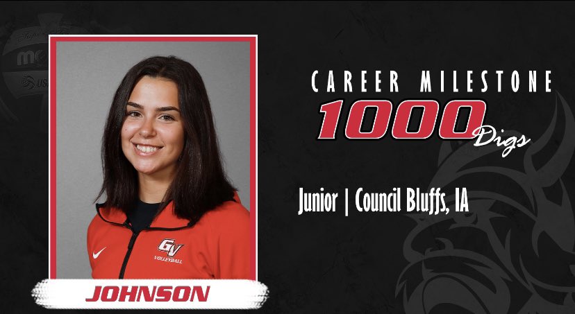 🚨Milestone Alert🚨
Congrats to <a href="/rylie_olson1/">rylie olson</a> &amp; <a href="/ajlesha20/">Alesha Johnson</a> as they have dug their way to 1,000 career digs!  ❤️🏐 #GVUVB #RedRising #SkolVikes
