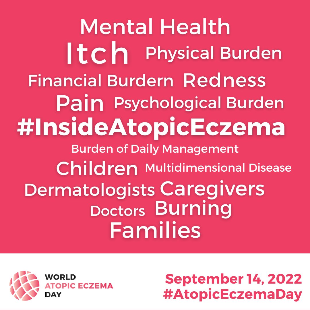AllergyAsthmaHQ's tweet photo. Today is World #AtopicEczemaDay! Atopic eczema is more than itchy skin, it is a systemic, multidimensional disease that affects the minds and bodies of people around the world. Learn all about atopic eczema: https://t.co/25TY1UxUMz @IADPO  

#UniteForAtopicEczema https://t.co/0KxQaoPtbt