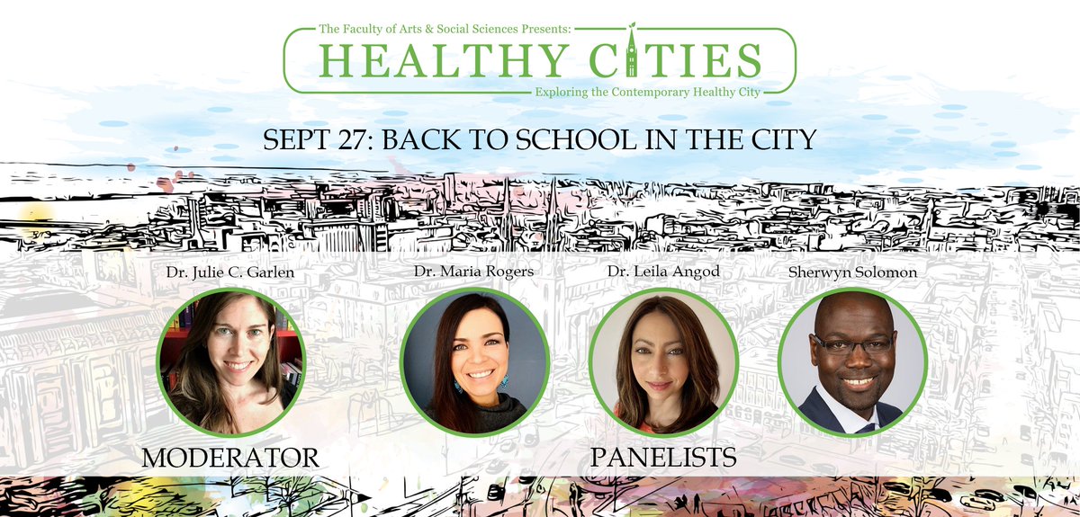 Healthy Cities is back! 🏙️ Join us on Sept. 27 from 7-8:30 PM at the <a href="/CU_CDCC/">CU_CDCC</a> for a special panel featuring Profs. Julie C. Garlen, Maria Rogers, Leila Angod, and <a href="/LePhareES/">Le Phare Elementary</a> Principal Sherwyn Solomon! Register now: carleton.ca/fass/events/he…