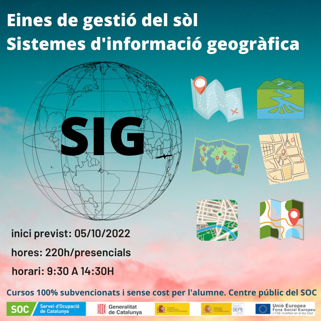 CIFO_Barcelona's tweet photo. 📢CURS SISTEMES D'INFORMACIÓ GEOGRÀFICA - SIG👋🌍🌐📌
🗓️Inici previst: 05/10/2022 - 220h - Matins

Curs 100% subvencionat i sense cost per l'alumne.

Inscripcions:
https://t.co/31YyNwfQG4

#cifobarcelona #soc #sepe #ocupació #Geografica   #Googlearth #TERRA #GVSIG #arcgis #QGIS https://t.co/k6UZLsTylP