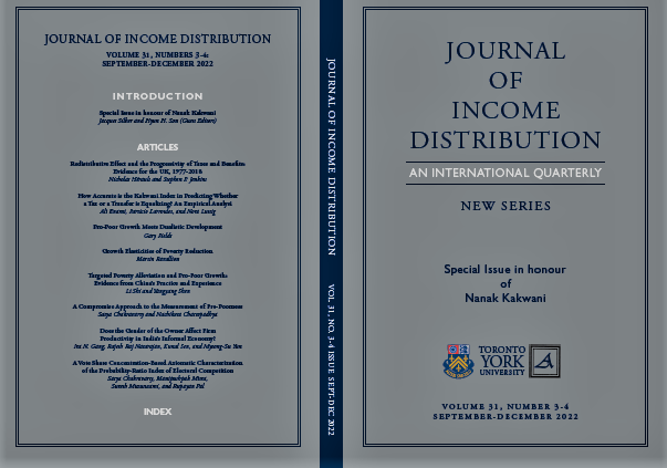 Journal of Income Distribution (@jincomedist) on Twitter photo 