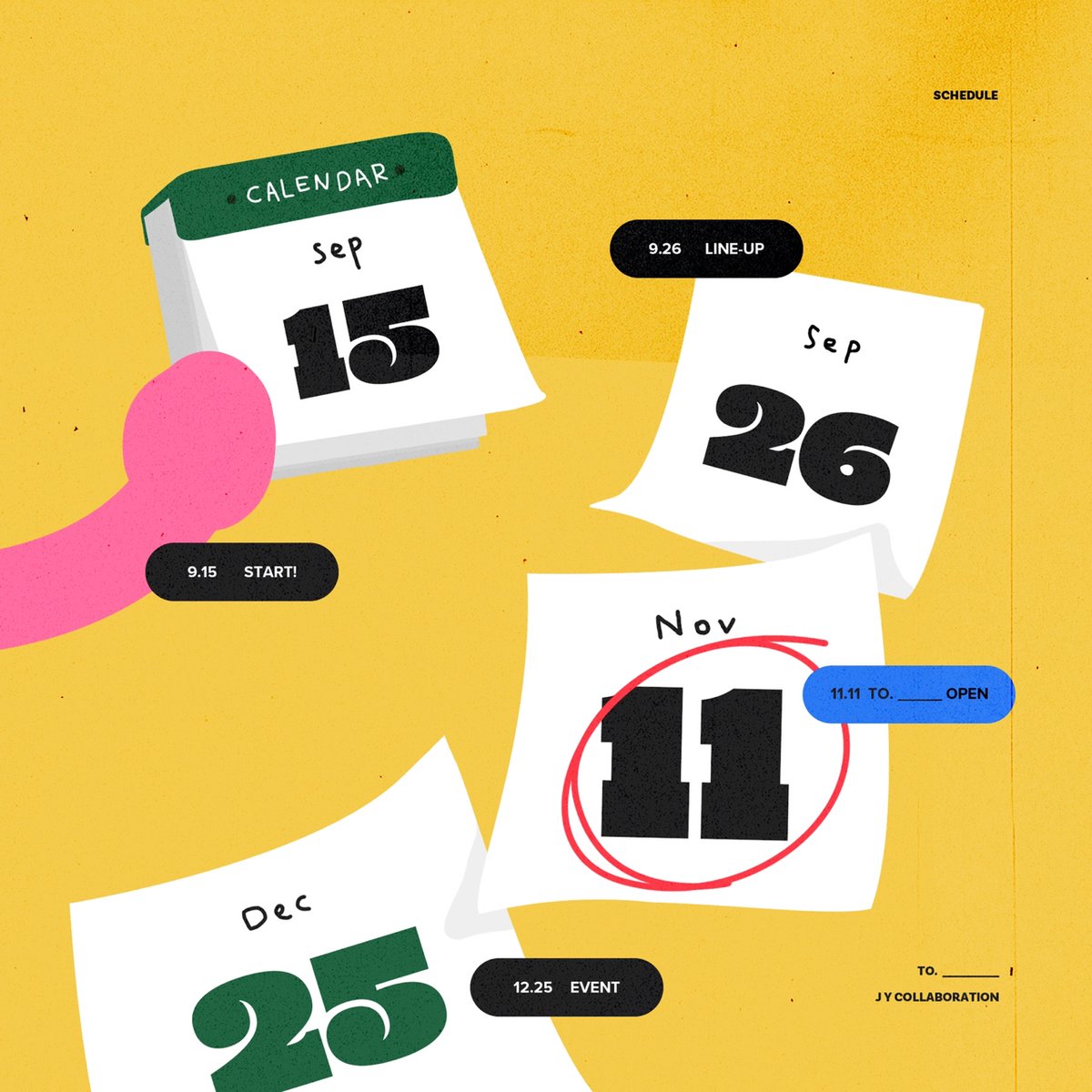 💛

#전윤
2ND COLLABORATION
𝗧𝗢._________

-

𝙎𝘾𝙃𝙀𝘿𝙐𝙇𝙀