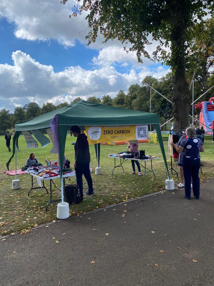 We're so happy with how our clothes swap went this weekend 😁♻️🌎👕 Thanks to everyone who came and those who helped us set up. We're really pleased with the turnout of people who came to swap clothes or talk to us about their experiences shopping sustainably in Shropshire👍👍