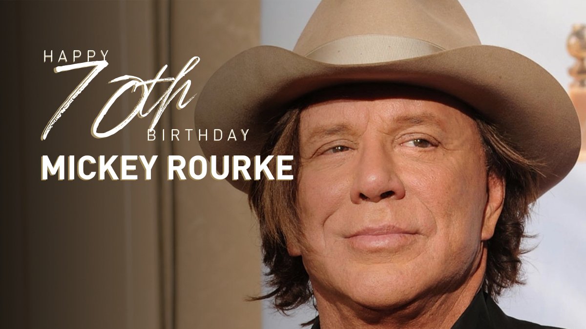Happy 70th birthday to legendary Actor Mickey Rourke! 